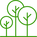 Central park icon used by commercial landscaping contractors