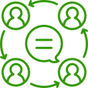 Communication icon for professional landscaping companies