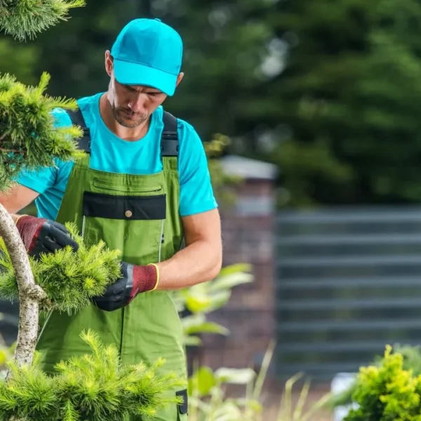 garden-maintenance-performed-by-pro-gardener Lawn care maintenance companies providing routine garden work
